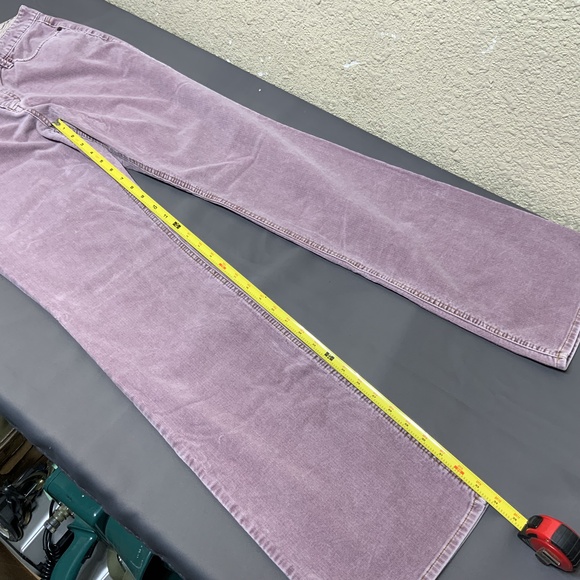 EUC Eddie Bauer Pink Corduroy Specially Dyed Curvy Flared Pants 10 TALL - Picture 8 of 11
